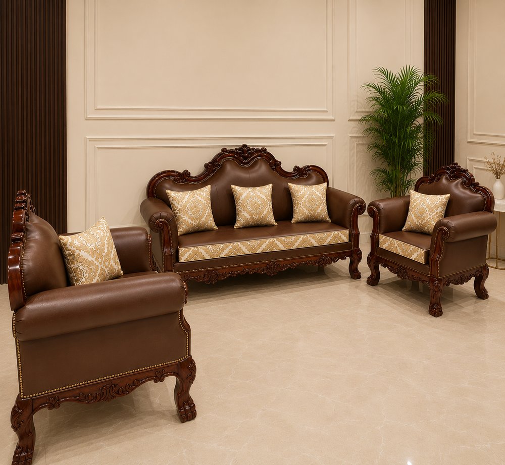 Premium luxury wooden sofa furniture for home