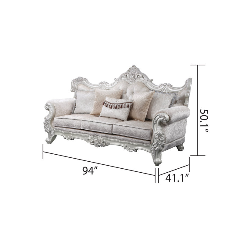 Premium carved teak wood sofa set by Sky Rise Decor