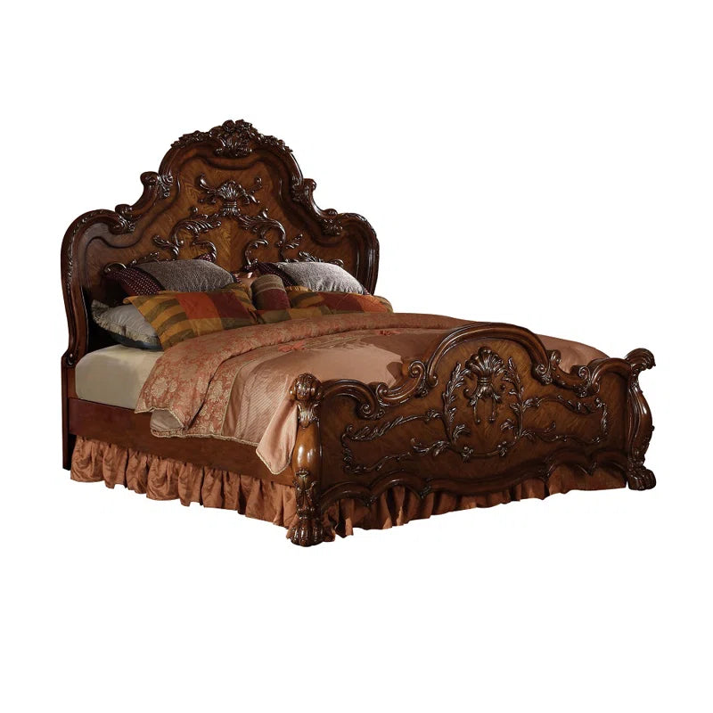 Premium antique finish bedroom furniture