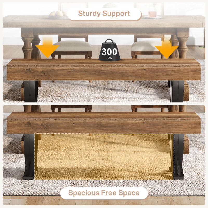 teak wood bench for living room décor