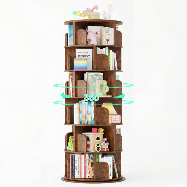 Premium teak wood tower bookshelf for home office
