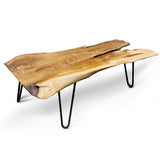 Premium solid teak wood coffee table modern design

