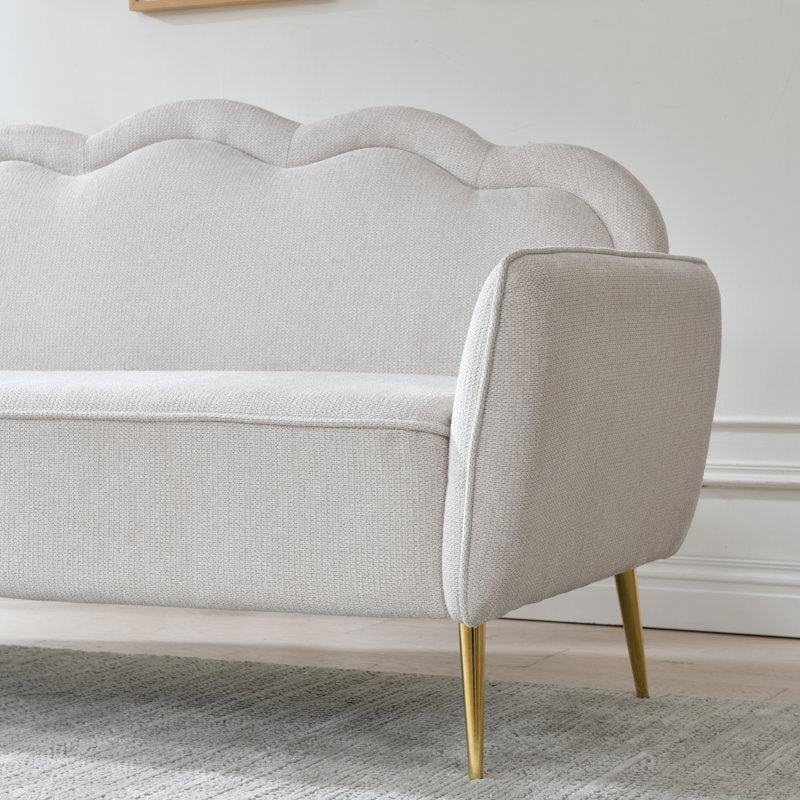 Handcrafted teak wood upholstered sofa set