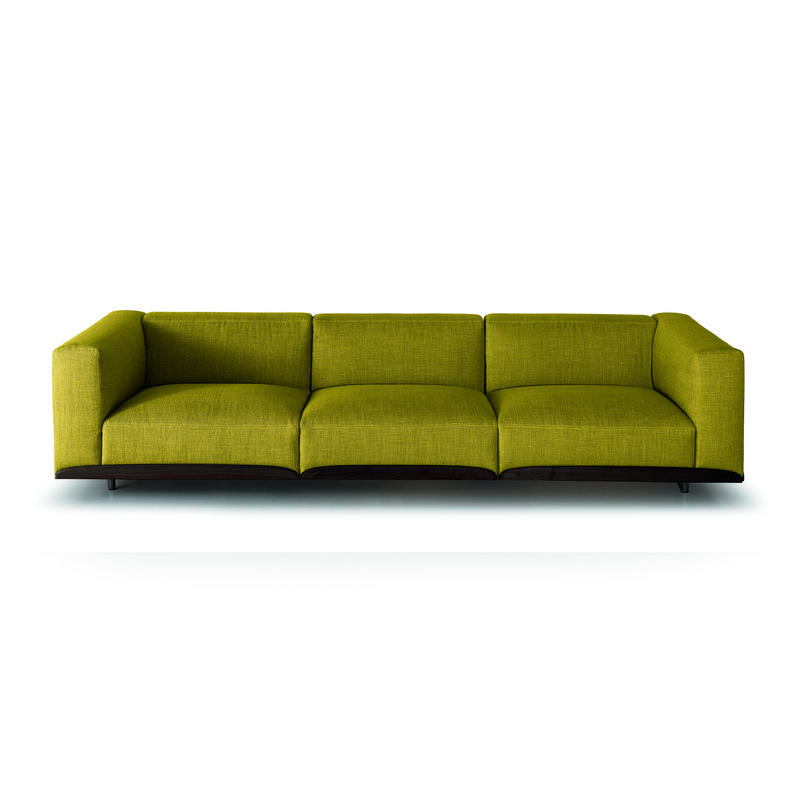 Teak wood base modern sofa design