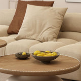 Minimalist round coffee tables set