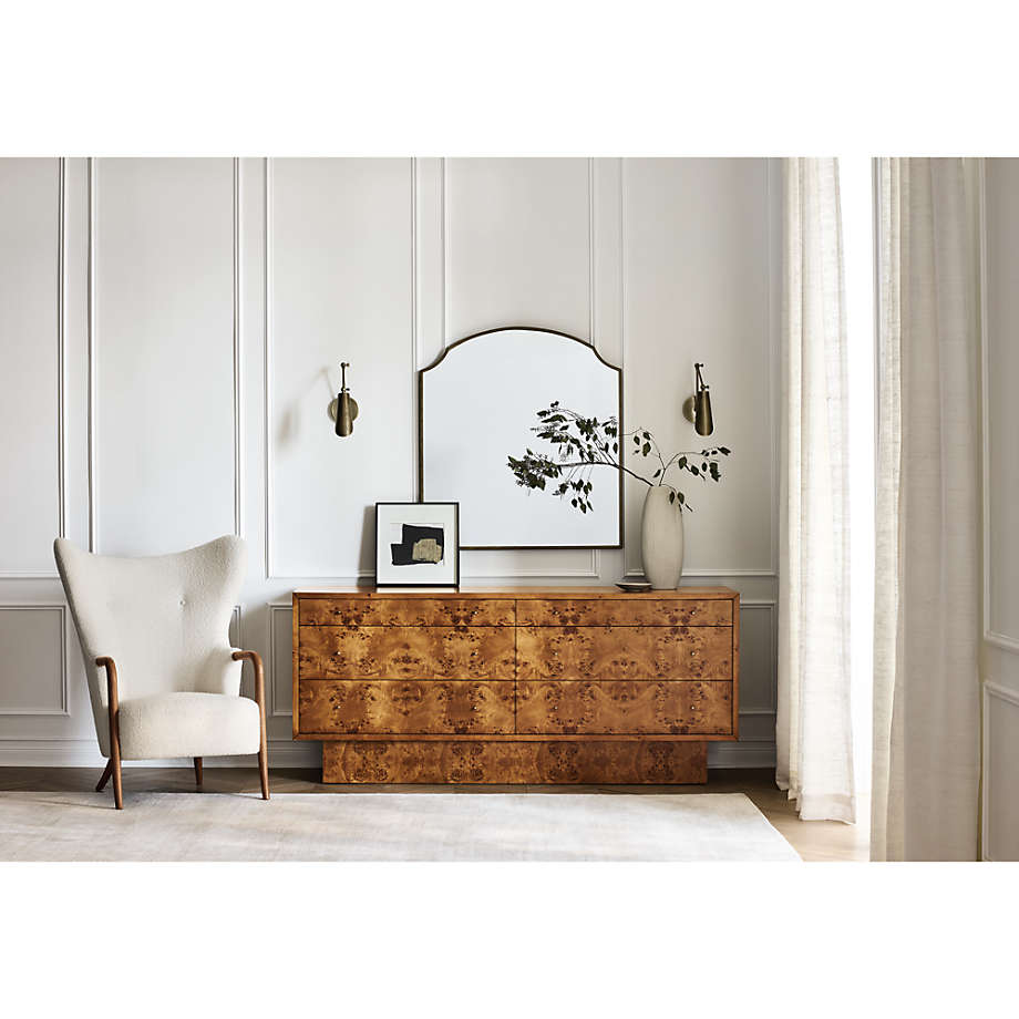 Solid teak wood accent chair with cushioned seat