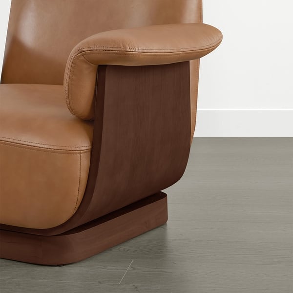 Luxury brown accent chair for living room