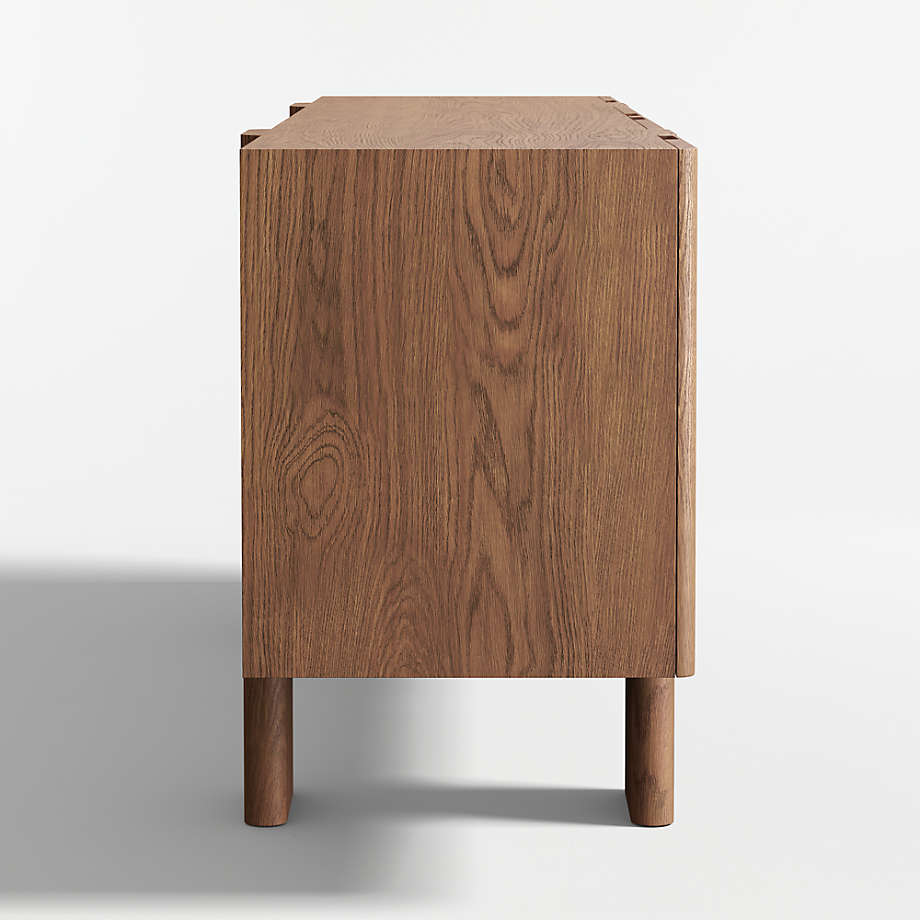 Elegant natural teak wood storage unit