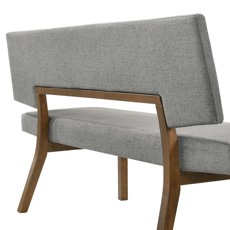 Scandinavian teak wood lounge bench for living room