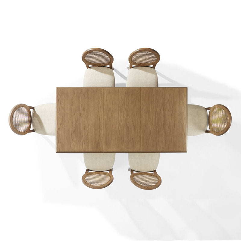 Scandinavian style teak wood dining set