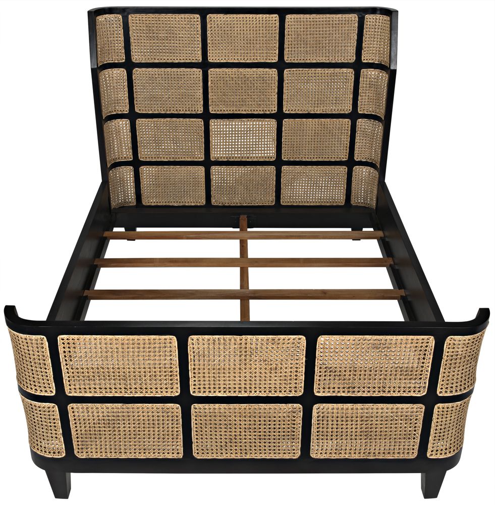 Contemporary cane bed furniture design