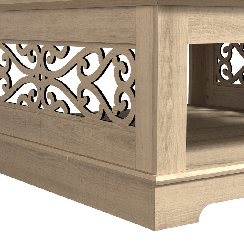 Designer living room table crafted from teak wood