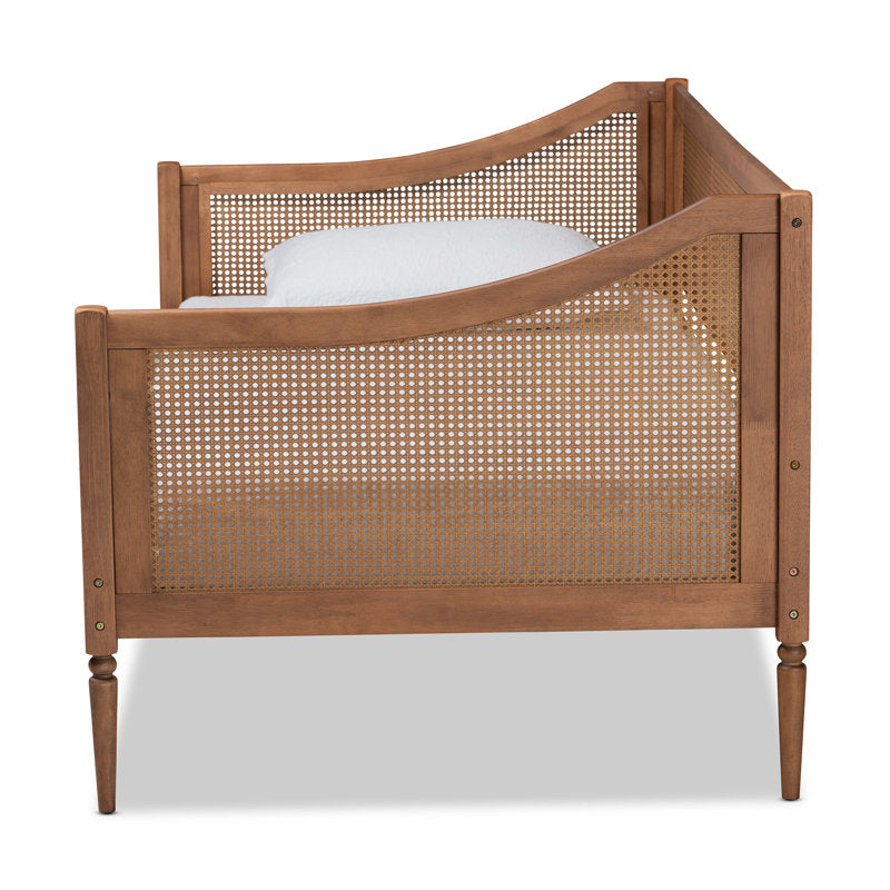 Modern cane wooden sofa bed