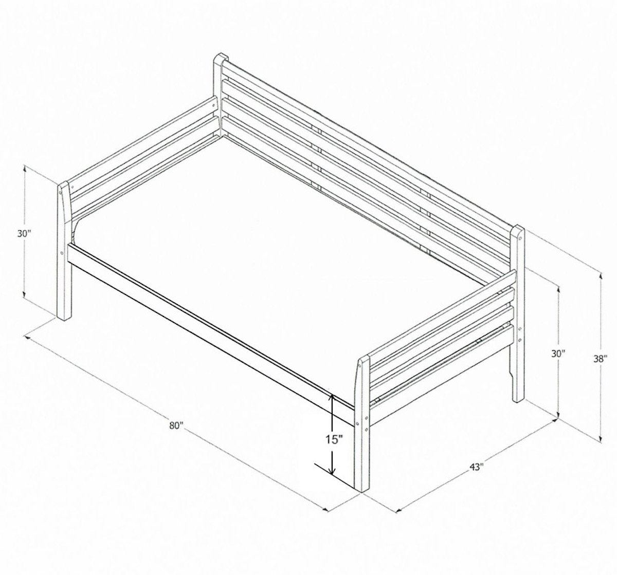 Contemporary teak wood sofa cum bed
