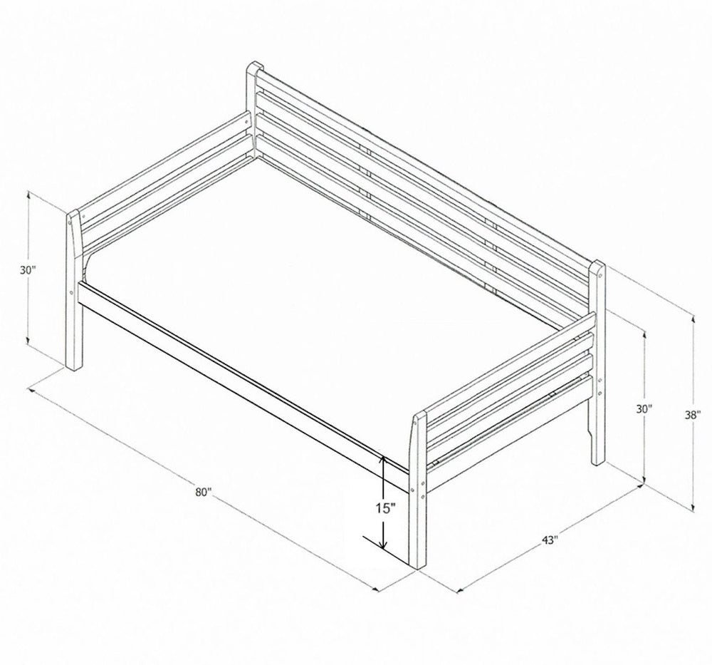Contemporary teak wood sofa cum bed