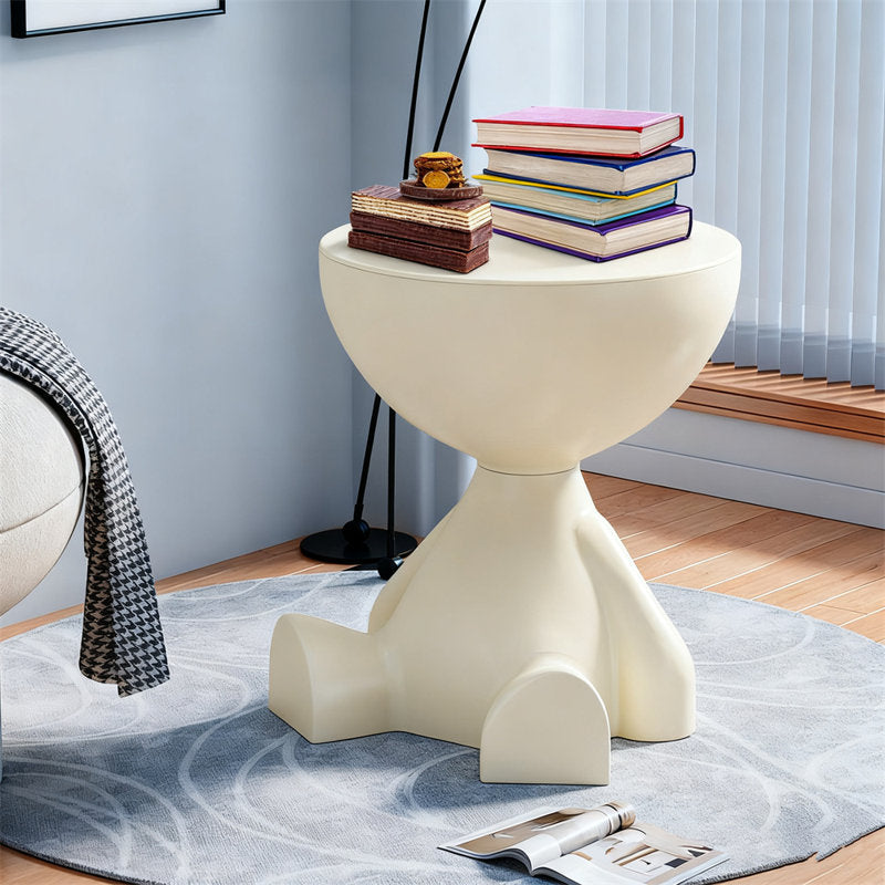 Premium teak wood accent table by Sky Rise Decor