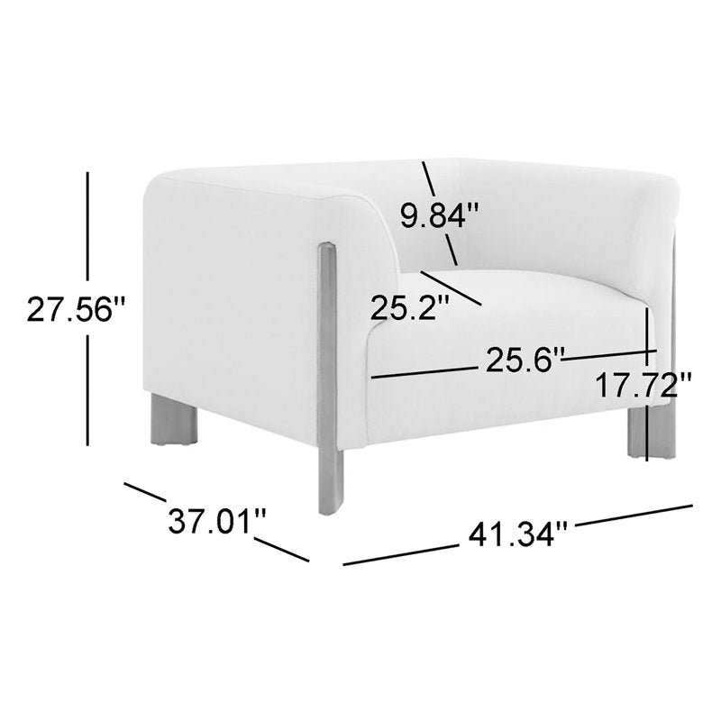 Designer teak wood upholstered chair for living room
