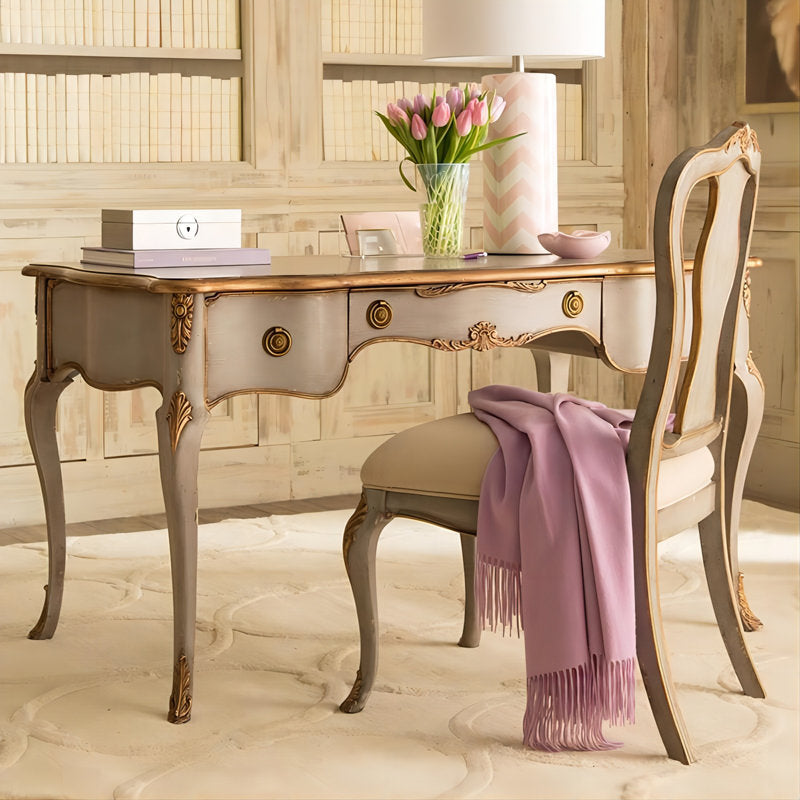 Decorative French Provincial teak wood furniture piece