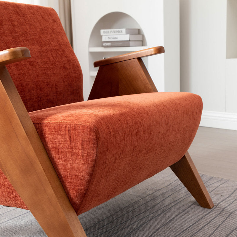 Contemporary rust accent chair set by Sky Rise Decor