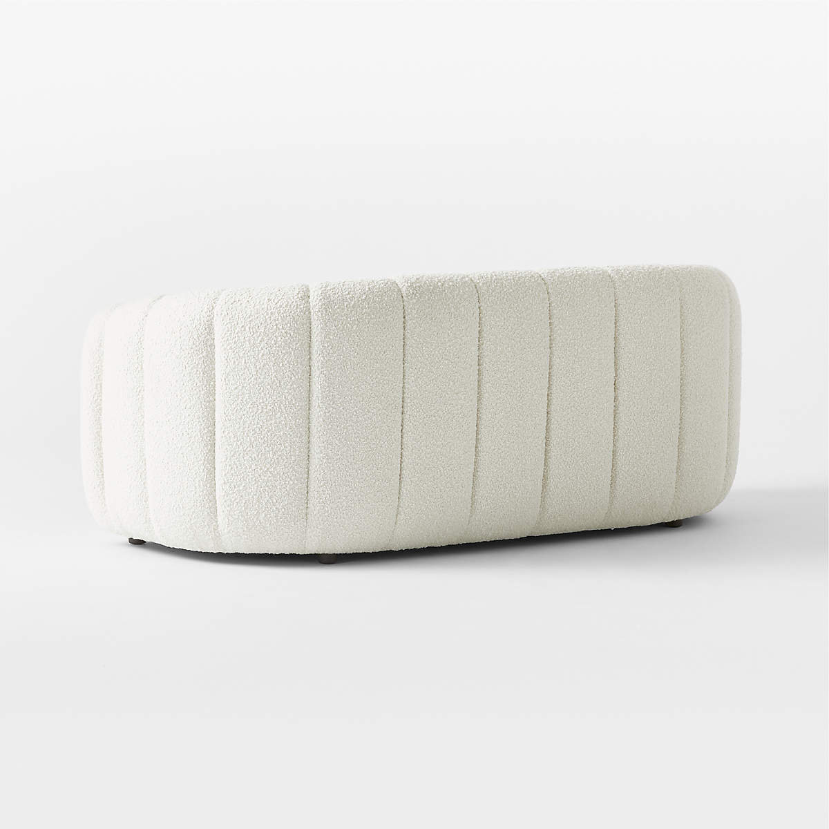 Stylish cream sofa with premium teak wood frame