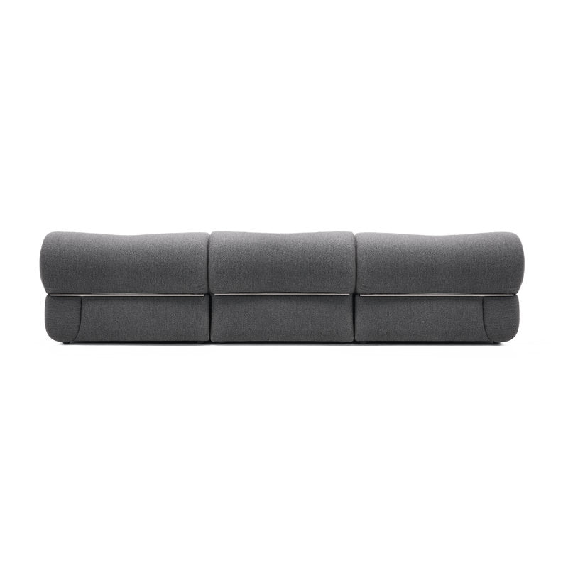 Contemporary solid teak wood sofa