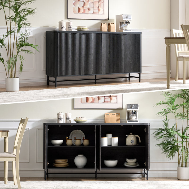 Decorative console table in neutral interior