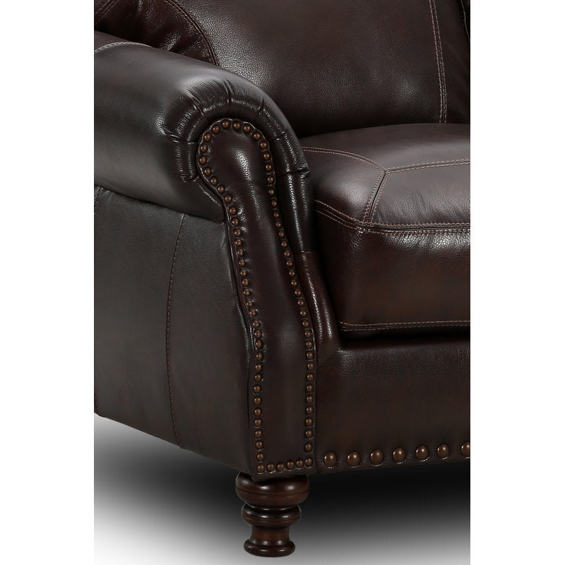 Premium handcrafted leather sofa by Sky Rise Decor