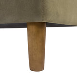Modern bedroom storage bench with tufted cushioned seat