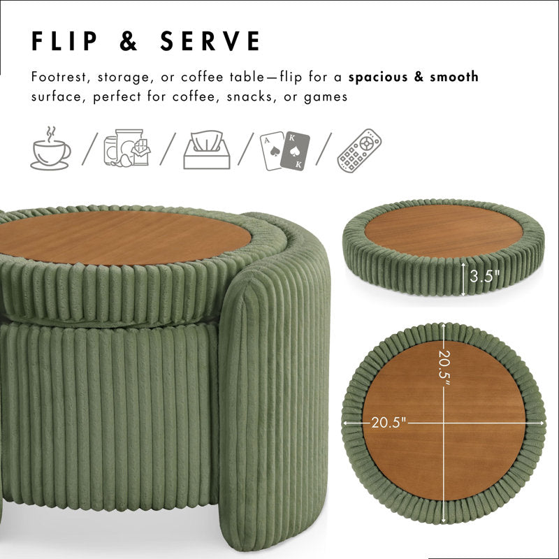 Handmade luxury storage ottoman by Sky Rise Decor