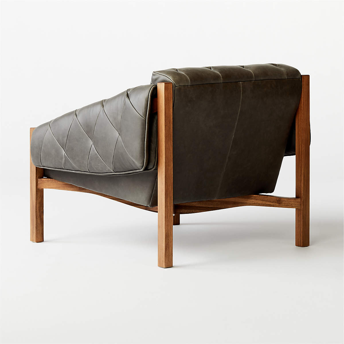 Premium teak wood armchair with upholstered cushions