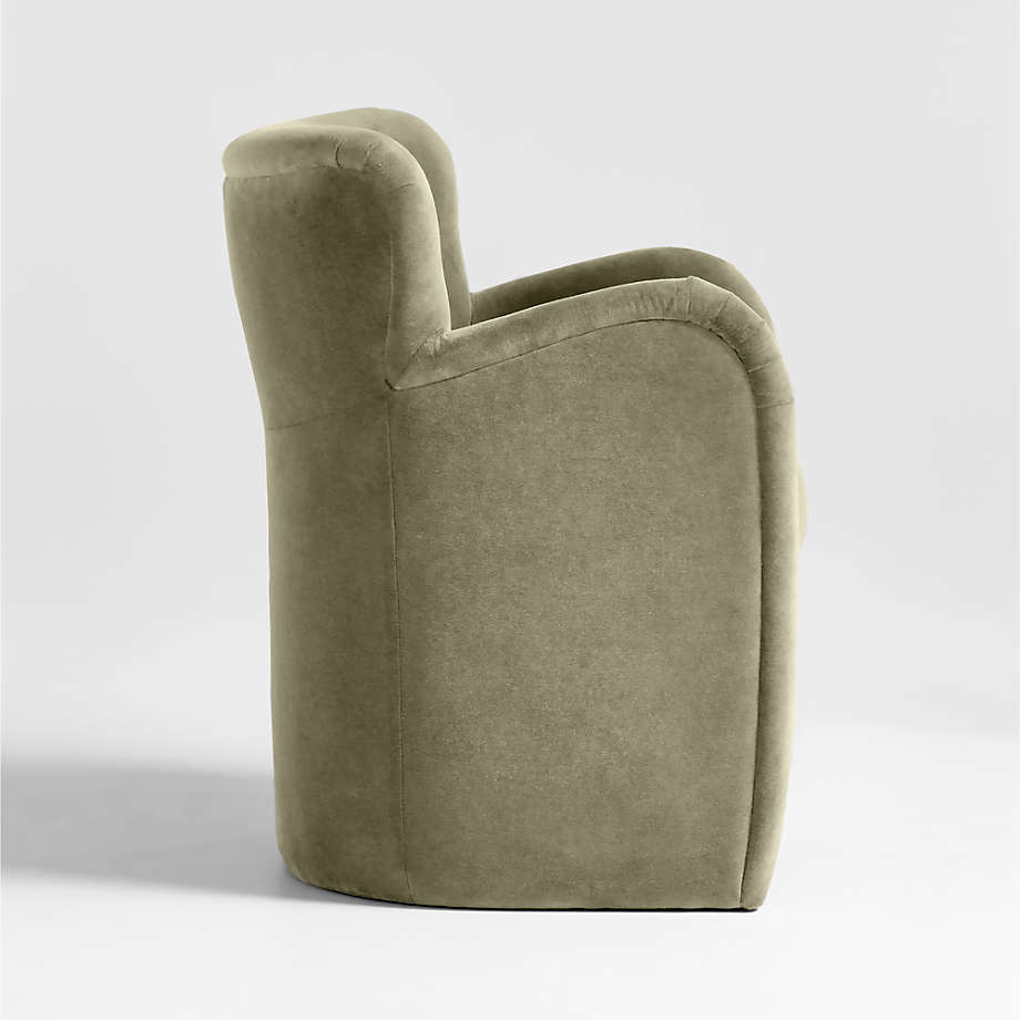 Stylish button tufted fabric accent chair