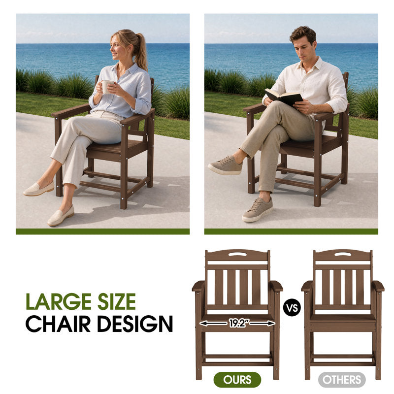 Garden chair in solid teak wood