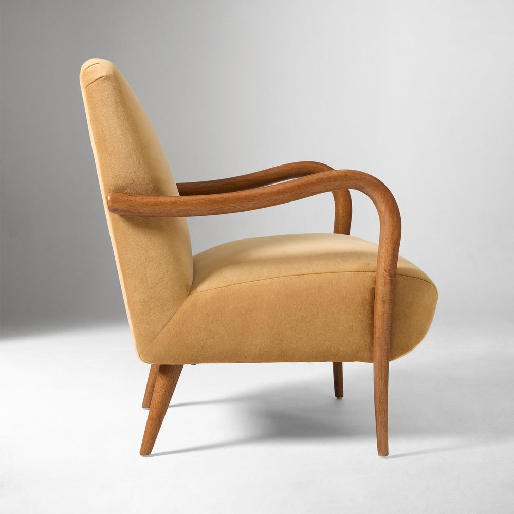 Premium velvet accent chair for living room furniture