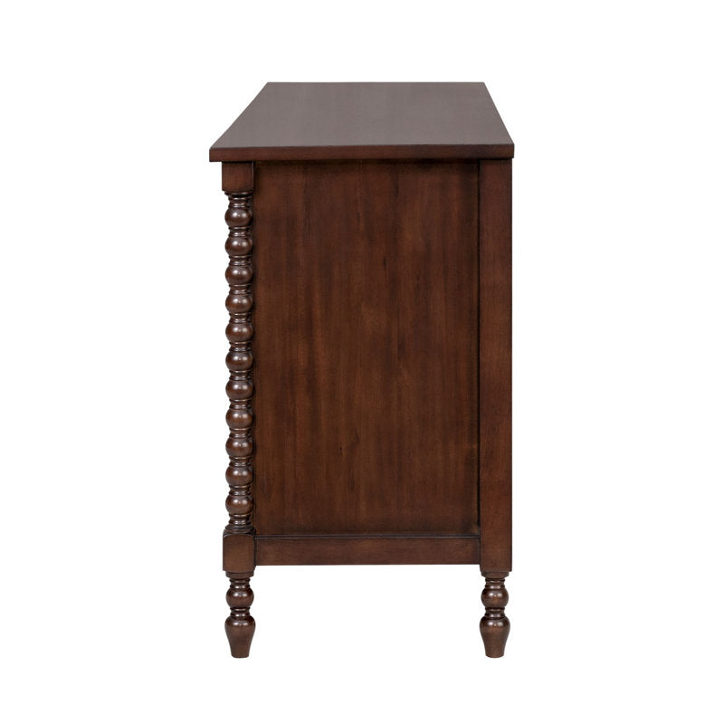 Handmade teak wood chest of drawers