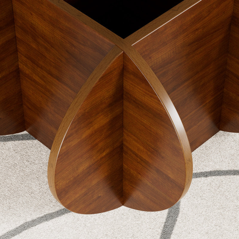 Luxury round glass top coffee table