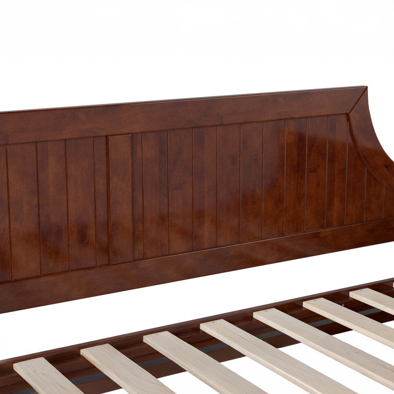 Modern walnut finish teak daybed