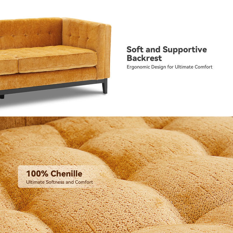 High-quality wooden frame sofa with plush cushions