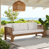 Premium teak wood garden sofa for patio