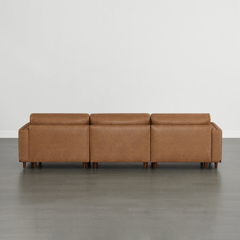 Stylish teak wood sofa for contemporary interiors