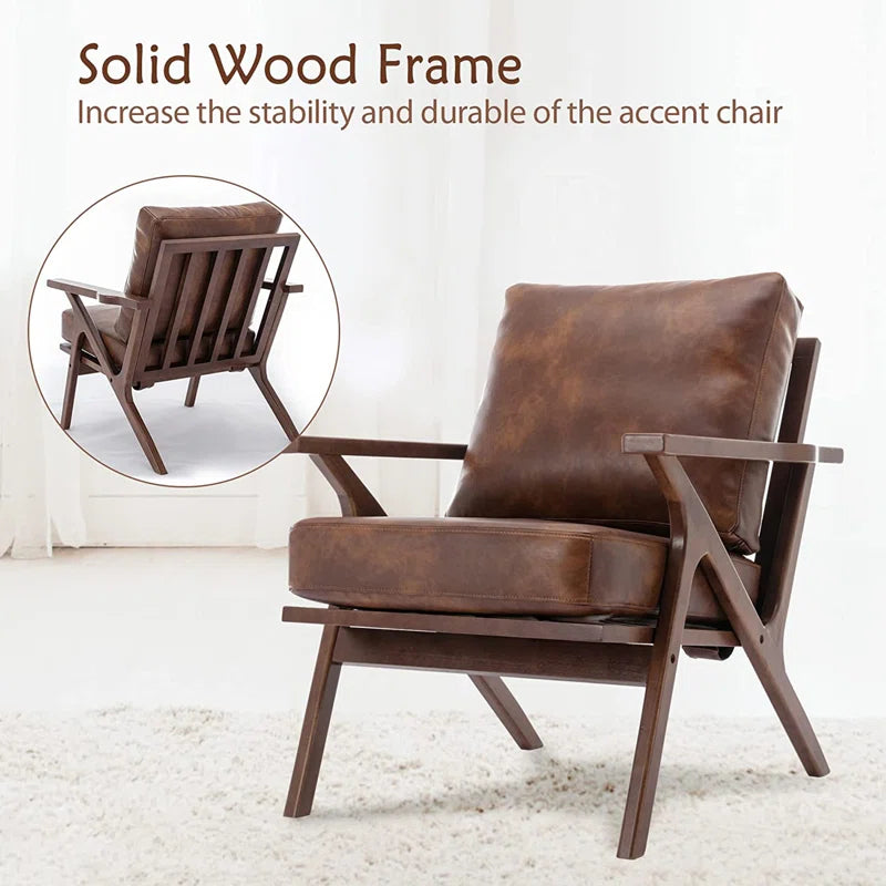 Sky Rise Decor teak wood accent chair