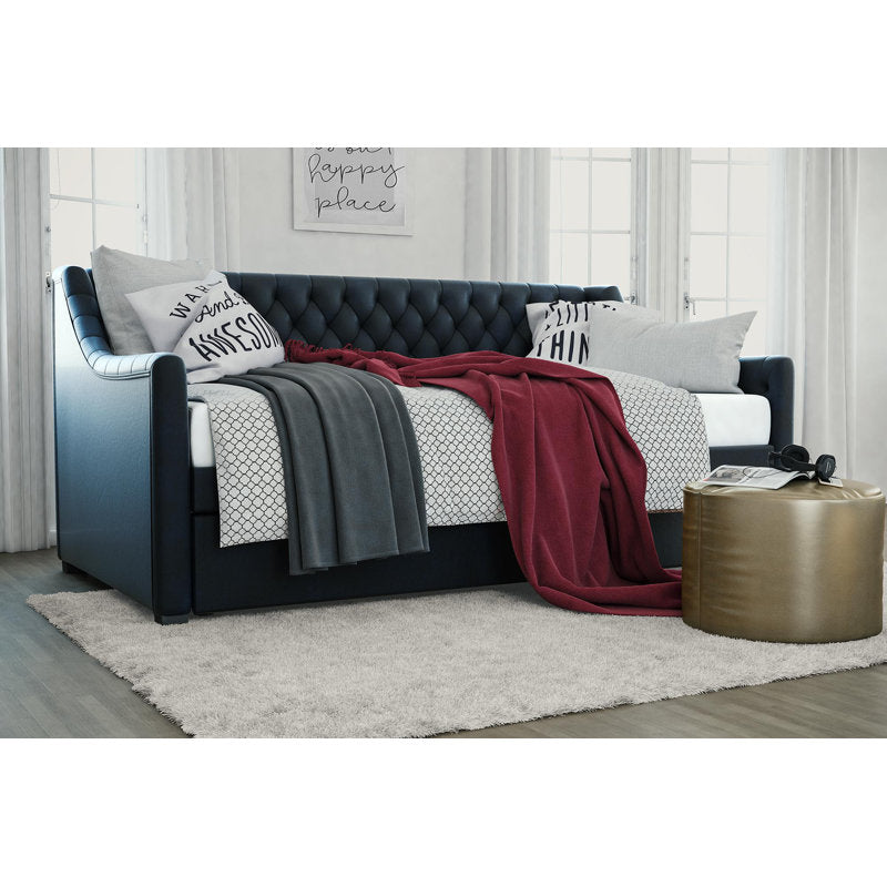 Space-saving teak wood sofa bed furniture