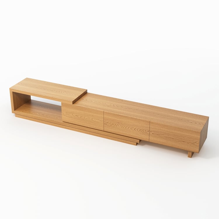 Modern living room teak wood console table