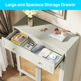 Luxury entryway shoe cabinet teak wood