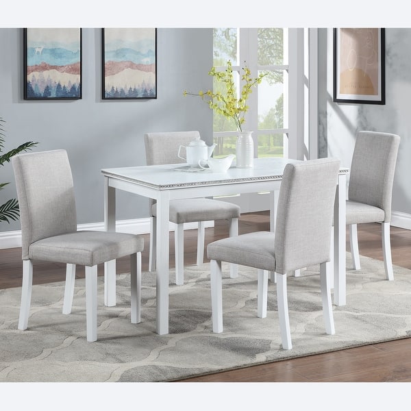 Minimalist dining table and chairs setup