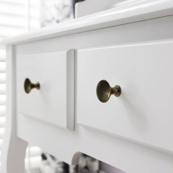 modern white cosmetic table set
