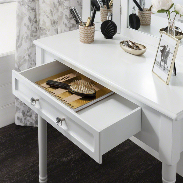 stylish dressing table with mirror and drawer
