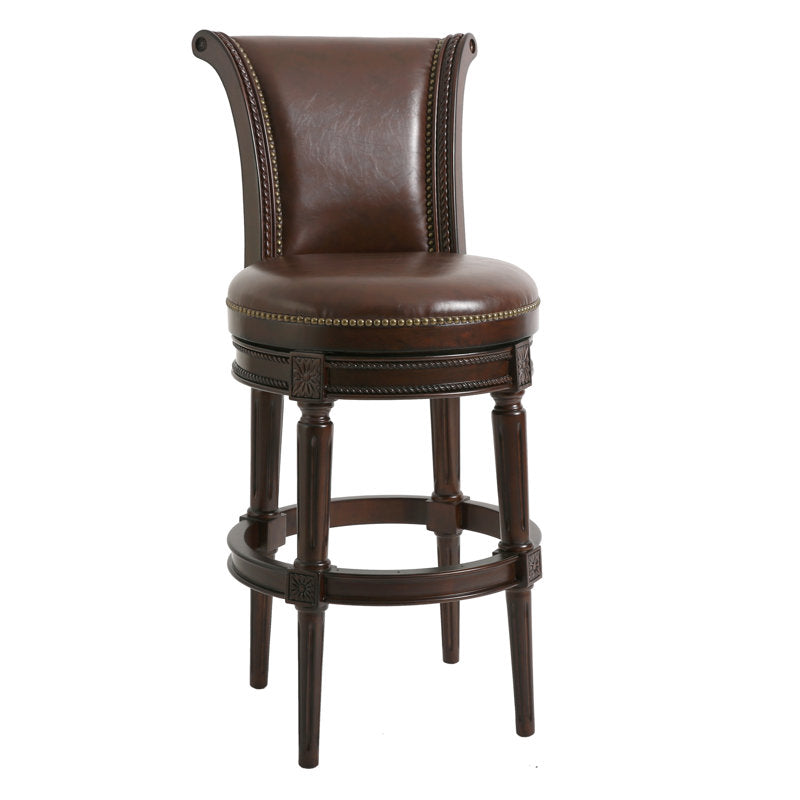 Handcrafted teak wood bar chairs for home bar
