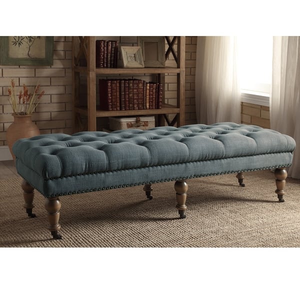 Luxury bedroom bench made from solid teak wood