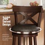 Premium wooden bar stool with cushioned seat