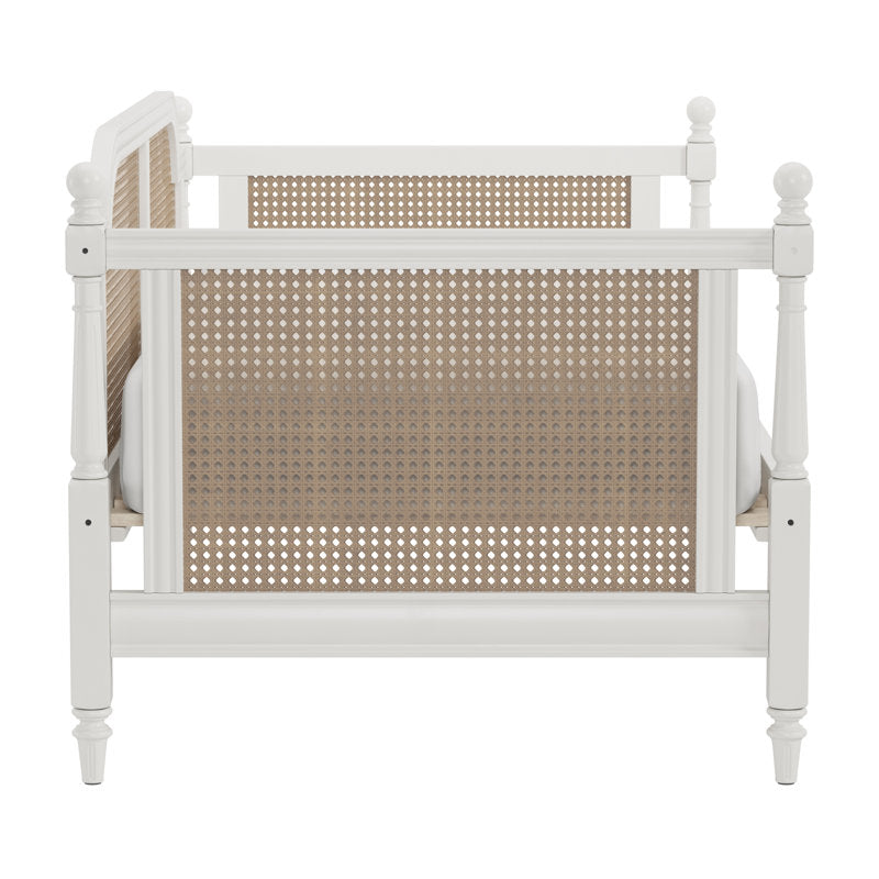 Elegant teak wood guest room daybed